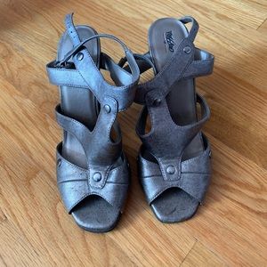 Silver Heel Sandals